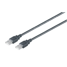 M-CAB 7000714 USB 2.0 összekötő kábel 1.8m - Fekete kábel és adapter