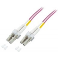 M-CAB Fiber Optic LC Összekötő 10m (7003410) - Rózsaszín kábel és adapter