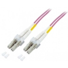 M-CAB Fiber Optic LC Összekötő 1m (7003401) - Rózsaszín kábel és adapter