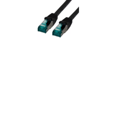 M-CAB S/FTP CAT6a Patch kábel 0.5m Fekete (3901) kábel és adapter