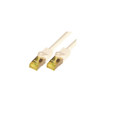 M-CAB S/FTP CAT7 kábel 7.5m - Fehér kábel és adapter