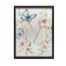 M LETTER FALI PLAKÁT VIRÁGOK MATTE KERET NÉLKÜL 40x50 CM grafika, keretezett kép
