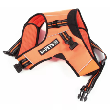 M-Pets háromszög hám túrázáshoz S 31-39/40-45 cm narancs nyakörv, póráz, hám kutyáknak