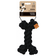 M-Pets M-PETS kötéljáték csont 19cm fekete játék kutyáknak
