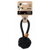 M-Pets M-PETS kötéljáték füles labda 8cm fekete