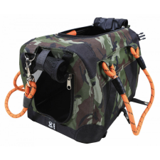  M-PETS REMIX szállítótáska 2in1 póráz/vállpánt XS 41x28x28cm terepszín nyakörv, póráz, hám kutyáknak