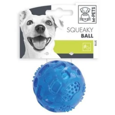 M-Pets Squeaky sípoló labda 6,3 cm kék játék kutyáknak