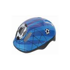 M-WAVE Kid-S Soccer 52-57 cm, gyermek bukósisak, focis kék kerékpáros sisak