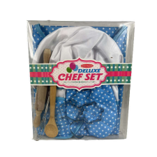 Mabadi Gyerekjáték kezdő konyhai textil készlet, több részes kék (V) konyhakészlet
