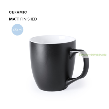 Mabery színes kerámia bögre, matt 400ml bögrék, csészék