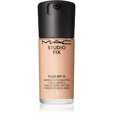 MAC Cosmetics Studio Fix Fluid SPF 15 24HR Matte Foundation + Oil Control mattító alapozó SPF 15 árnyalat N4.5 30 ml smink alapozó