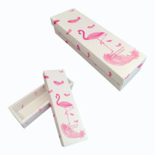  Macaron díszdoboz, flamingós mintával sütés és főzés