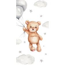 Maci Teddy fürdőlepedő, strand törölköző 70x140cm babatörülköző, kifogó