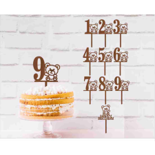  Maci tortadísz szülinap dekorációs kellék