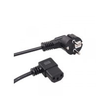 Maclean hajlított fejű tápkábel 3 pin 5m plug EU (MCTV-804) kábel és adapter