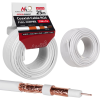 Maclean Koaxiális Kábel, Műholdas Antenna Kábel, RG6 1.02CU+4.8FPE+CU/P+32*0.12CU+6.8PVC, 25M, MCTV-470 (MCTV-470)