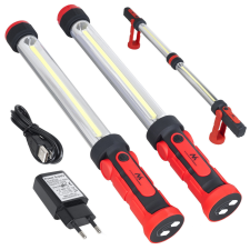 Maclean LED műhely- vagy motorháztető alatti lámpa, kombinálható lámpák, kétféle világítási móddal, akasztóval, mágnessel, 2db, MCE230 műhely lámpa