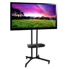 Maclean MC-661 32" - 55" TV mobil tartó Fekete tv állvány és fali konzol
