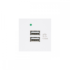 Maclean MCE728W 2xUSB fali aljzat - Fehér (MCE728W) villanyszerelés