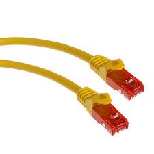Maclean MCTV-303 Y 47280 Kábel, patch kábel, UTP cat6, dugós csatlakozó, 3 m sárga kábel és adapter