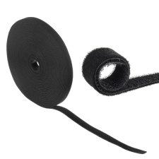 Maclean MCTV-542 Tépőzáras kábel kötegelő 20x15.3mm - Fekete asztali számítógép kellék
