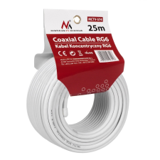 Maclean MCTV-574 Koax Kábel 25m - Fehér (MCTV-574) kábel és adapter