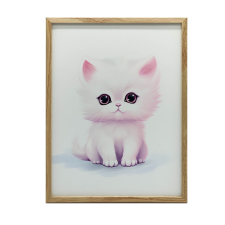 MACSAKARÁT FALI PLAKÁT FA KERETTEL 70x100 CM MATT PAPÍR grafika, keretezett kép
