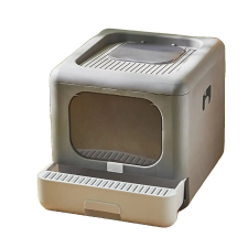  Macska alom doboz, beleértve a gombócot, összecsukható formatervezés, macskatoalett