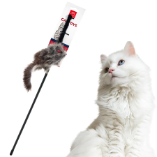 Macska játékpálca- Szőrös egér zörgő hanggal, Szürke játék macskáknak