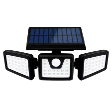 Macvi® napelemes fali lámpa 74 LED-del és napérzékelővel, 3000mAh, időjárásálló, IP65 kültéri világítás