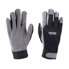 MAD-589 EXTOL PREMIUM kesztyű munkához; kombinált, szintetikus bőr tenyérrész,/ LUREX kézhát, méret: 11`