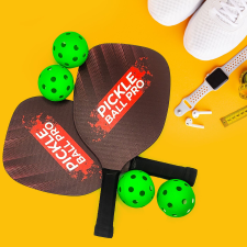 Mad Monkey Pickleball ütő és labda szett (2 ütő + 4 labda) kerti játék
