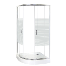  Madera 100x80 íves zuhanykabin zuhanytálcával jobbos kád, zuhanykabin