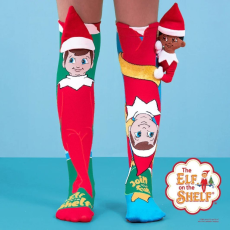 Madmia unisex fantasy Elf on the Shelf színes hosszú zokni 6-99 éves korig
