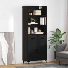  Magasfiú Falra szerelhető fiókkal 2 pcs Fekete tölgy Faanyag bútor