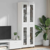 Magasfiú polcokkal tárolóval Fehér 60 x 35 x 182 cm Faanyag