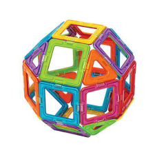  Magformers Rainbow 62 darabos mágneses építő készlet mágneses építőjáték