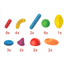 Magformers Stick-o Basic 30 darabos mágneses építő készlet (005-901003) kreatív és készségfejlesztő