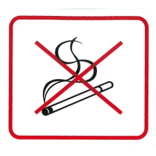 Magg Cigarettát behozni tilos 110x90mm - matrica barkácsolás, csiszolás, rögzítés