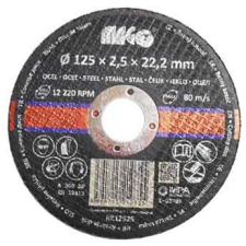  MAGG Fém vágókorong 125x2,5x22,2mm (RK12525) barkácsgép tartozék