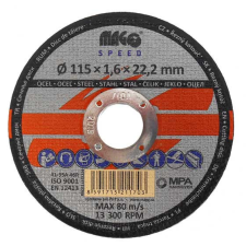 MAGG SPEED Vágókorong fémhez 115x1,6x22,2mm MAGG SPEED (RKQS11515220) csiszolókorong és vágókorong