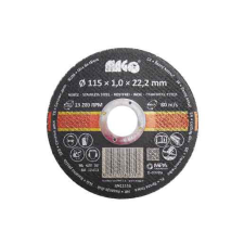 Magg Vágókorong rozsdamentes acélhoz 115x1,0x22,2mm (RN11510) csiszolókorong és vágókorong