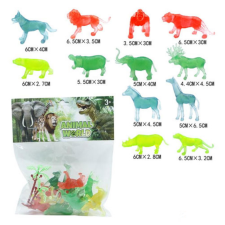 Magic Toys Animal World: Vadállatok átlátszó 12db-os figura szett játékfigura