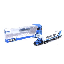 Magic Toys Container Truck kamion 20cm-es autópálya és játékautó