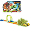 Magic Toys Dinoszauruszos fluoreszkálós katapult autópálya 1db kisautóval