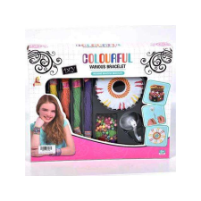 Magic Toys DIY Csináld magad karkötő készítő szett színes fonalakkal és gyöngyökkel kreatív és készségfejlesztő