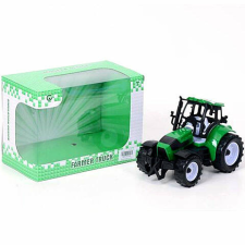 Magic Toys Farm traktor zöld színben autópálya és játékautó