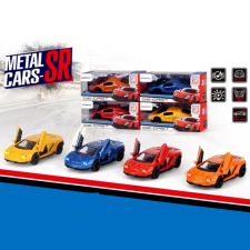 Magic Toys Fém hátrahúzós sportkocsi fénnyel és hanggal 1/43 autópálya és játékautó