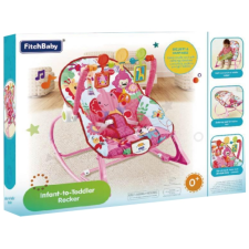 Magic Toys Fitch Baby: Elefántos rózsaszín babafotel hanggal és rezgéssel pihenőszék, bébifotel