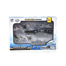 Magic Toys Haditengerészeti játékszett anyahajóval és kiegészítőkkel helikopter és repülő